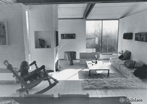 Intérieur de la maison de l'artiste, Saint-Remy Lès Chevreuse, © Philolaos